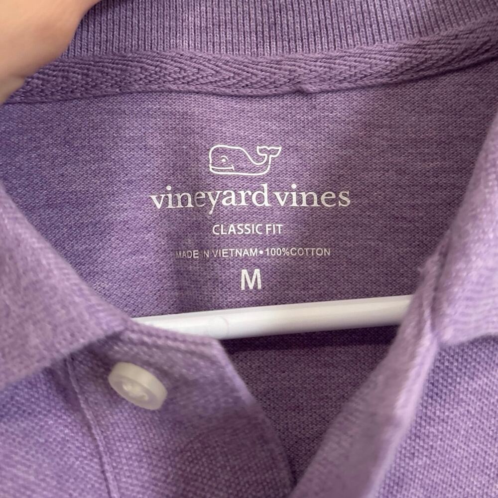 Vineyard Vines Purple Men’s Classic Fit 100% Cotton Polo Medium - Picture 6 of 7